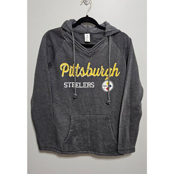 NFL Tops - NWT Women's Pittsburgh Steelers Hoodie Football Team Apparel Size S Gray**READ